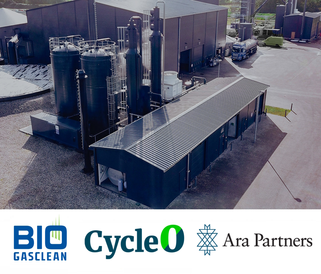 Rådgiver for Biogasclean i salget til CycleØ, et porteføljeselskab af Ara Partners